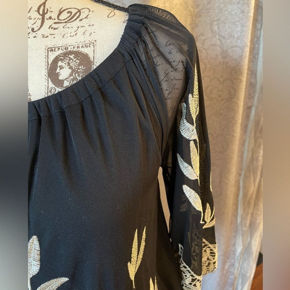 Alfani Petite Embroidered Blouse - Picture 4 of 13